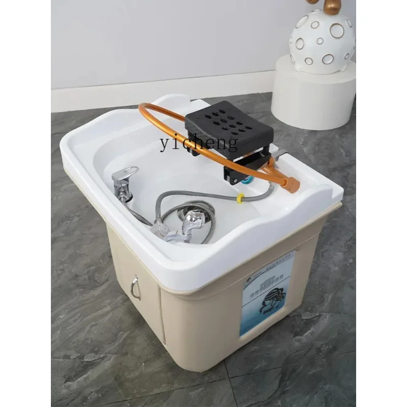 S-17     Portable Removable Head Basin Ear Cleaning Barber Shop Fumigation Shampoo