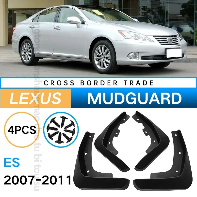 For LEXUS ES 2007-2011 Auto Mud Flaps Car Accessories For Fender Mudguard Exterior Modification ABS Black