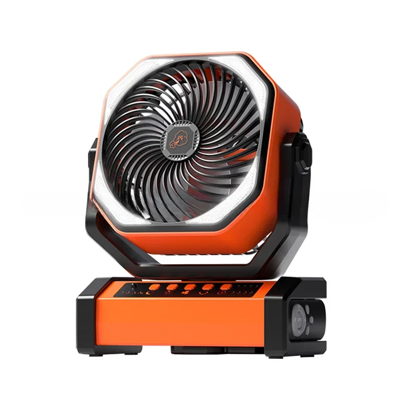 Luansheng D12 outdoor fan remote control timing automatic shaking head 20,000 mAh large capacity battery lighting student