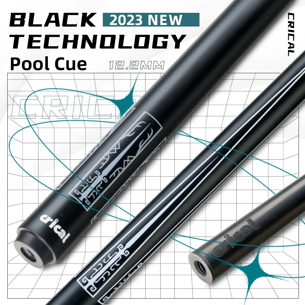

CRICAL Carbon Fiber Pool Cue Stick 58" Billiard Cue Sticks Professional Low Deflection Pool Sticks with 3/8 * 8 Pin Joint