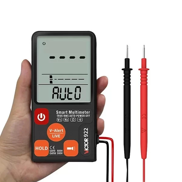 

VICTOR 922 600V DC Digital Clamp Multimeter NCV Ohm Hz EBTN Analog Tester 5999 Digits.