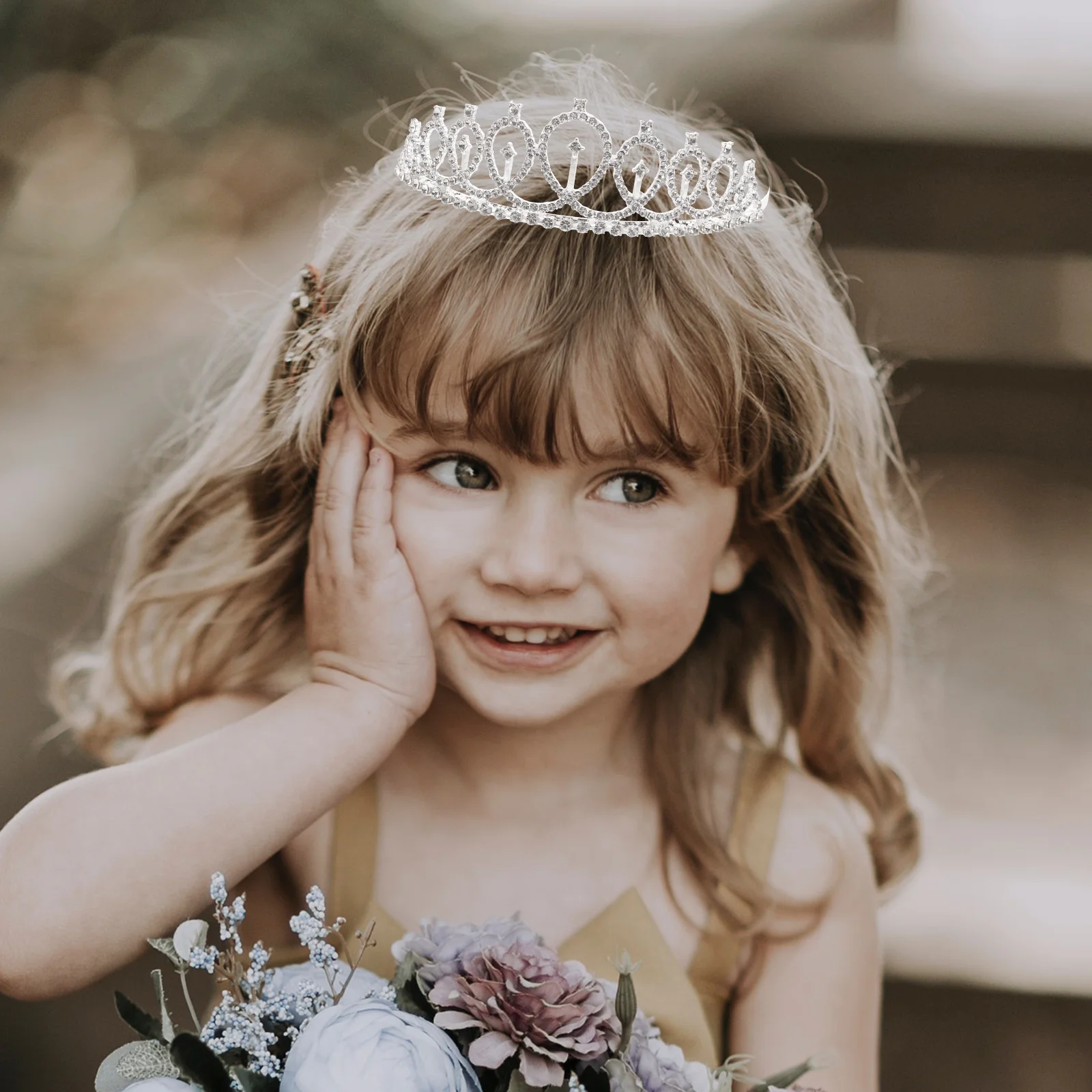 Diadème pour filles avec peigne à cheveux, bandeau couronne, anniversaire des patients féminins, version coréenne