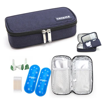 Tragbare Oxford Tuch Insulin Vergletscherten Kalten Lagerung Tasche Erste Hilfe Kits Medizin Reise Tasche Kühler Stift Tasche Pack Medikament Gefrierschrank