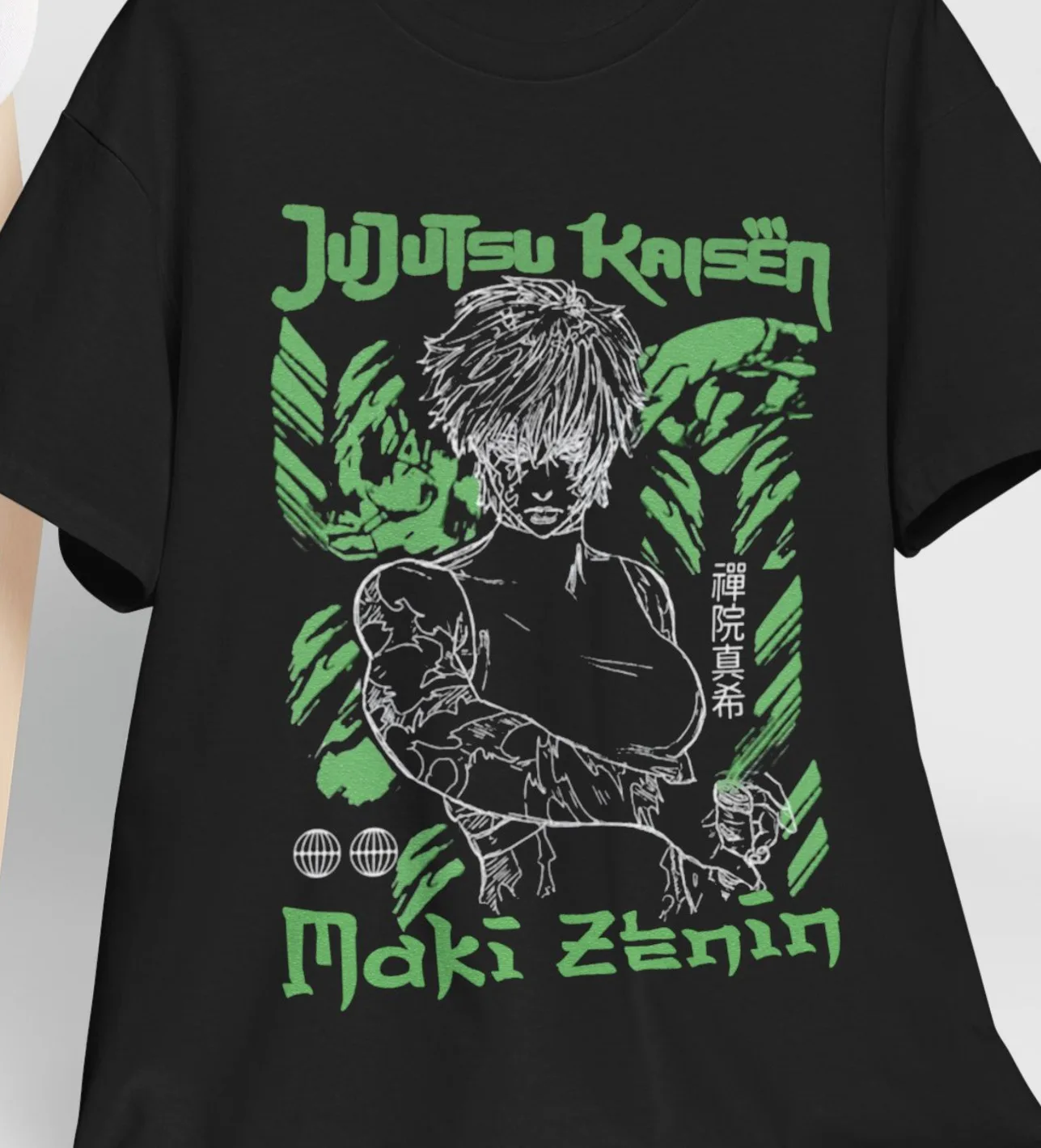 

Maki Zenin Tee Jujutsu Kaisen Horror Anime Manga Anime Maki Shirt Anime Lover