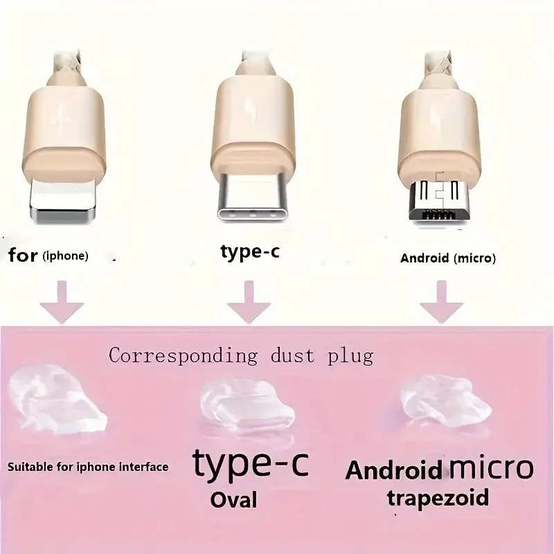 Penutup Pelindung Port Pengisian Daya Ponsel dengan Desain Kucing Bermata Besar yang Lucu untuk Konektor IPhone/Type-C/Android