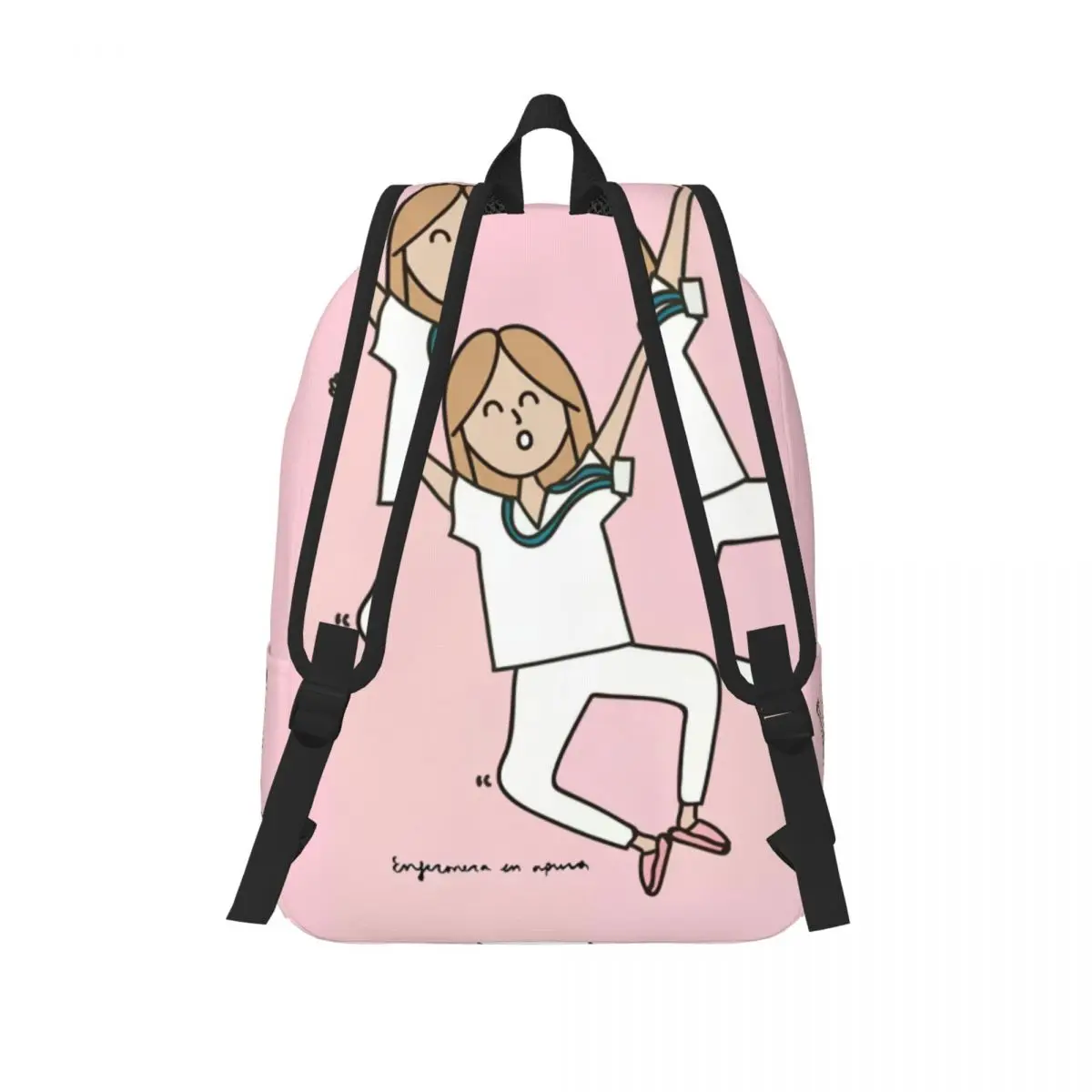 Mochila de lona para niños y niñas, morral de viaje para la escuela, la universidad, se adapta al ordenador portátil de 15 pulgadas