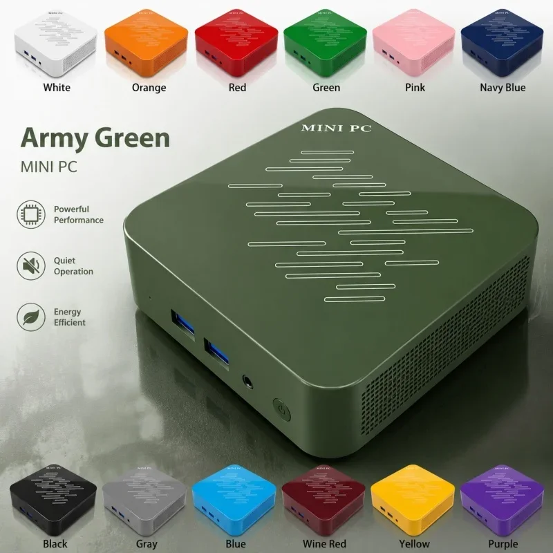 2026 Hit Intel I9 10980HK Pocket Mini Computer 13 Color 16GB RAM 1/2TB SSD WiFi6 BT5.2 Win11 4K Game Desktop