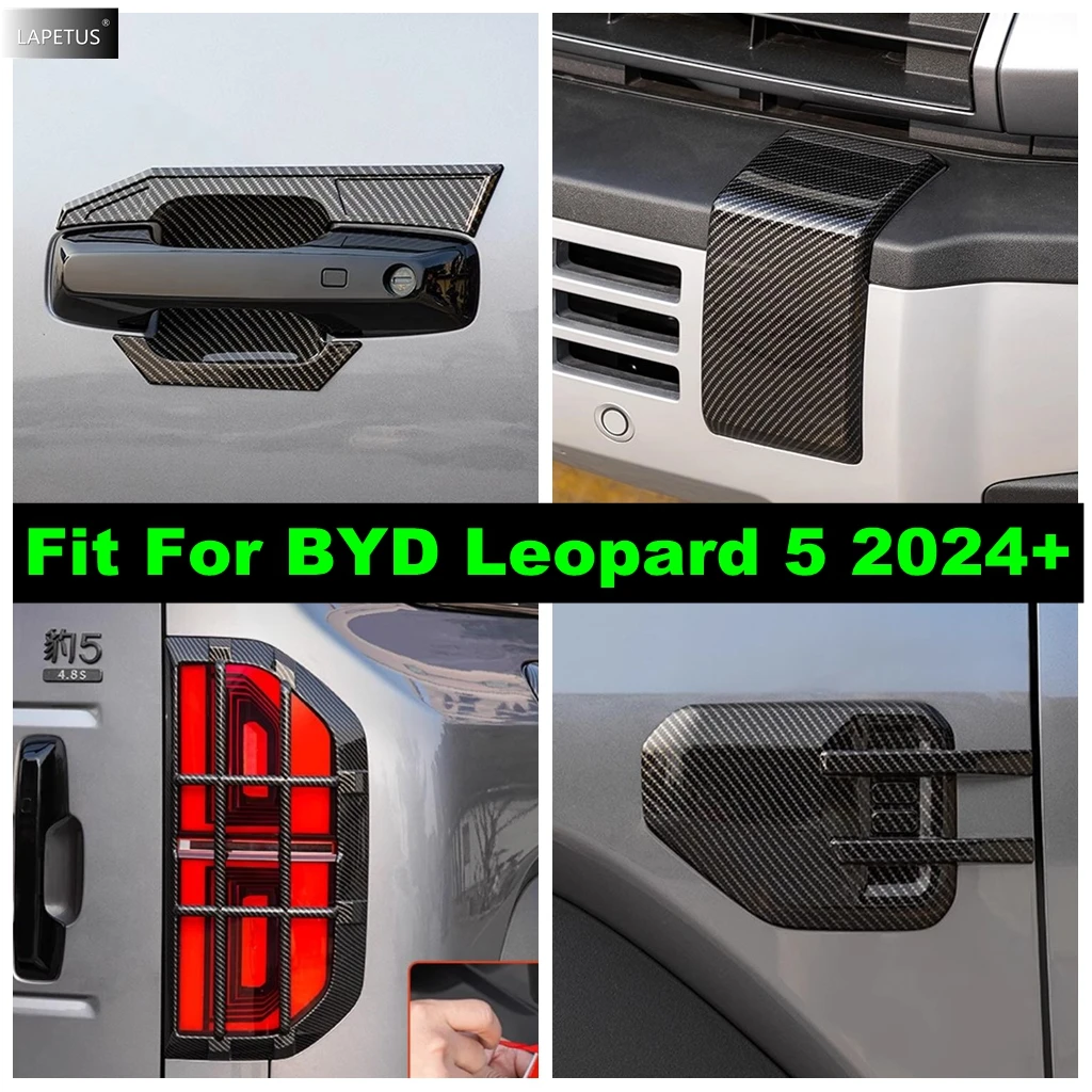 

Car Rearview Mirror / Side Air Flow Vent / Front Bumper Glitter / Rear Tail Lights Lamp Cover Trim For BYD Leopard 5 2024 2025