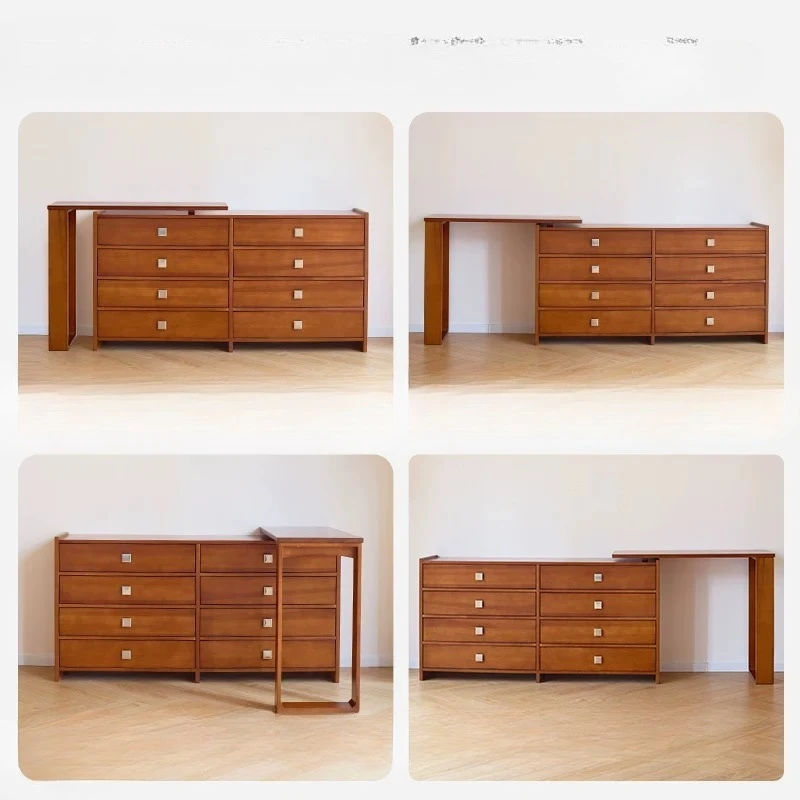 

Dresser Modern Bedroom Simple Bucket Cabinet Integrated Cosmetic Cabinet Chinese Premium Table Mirror