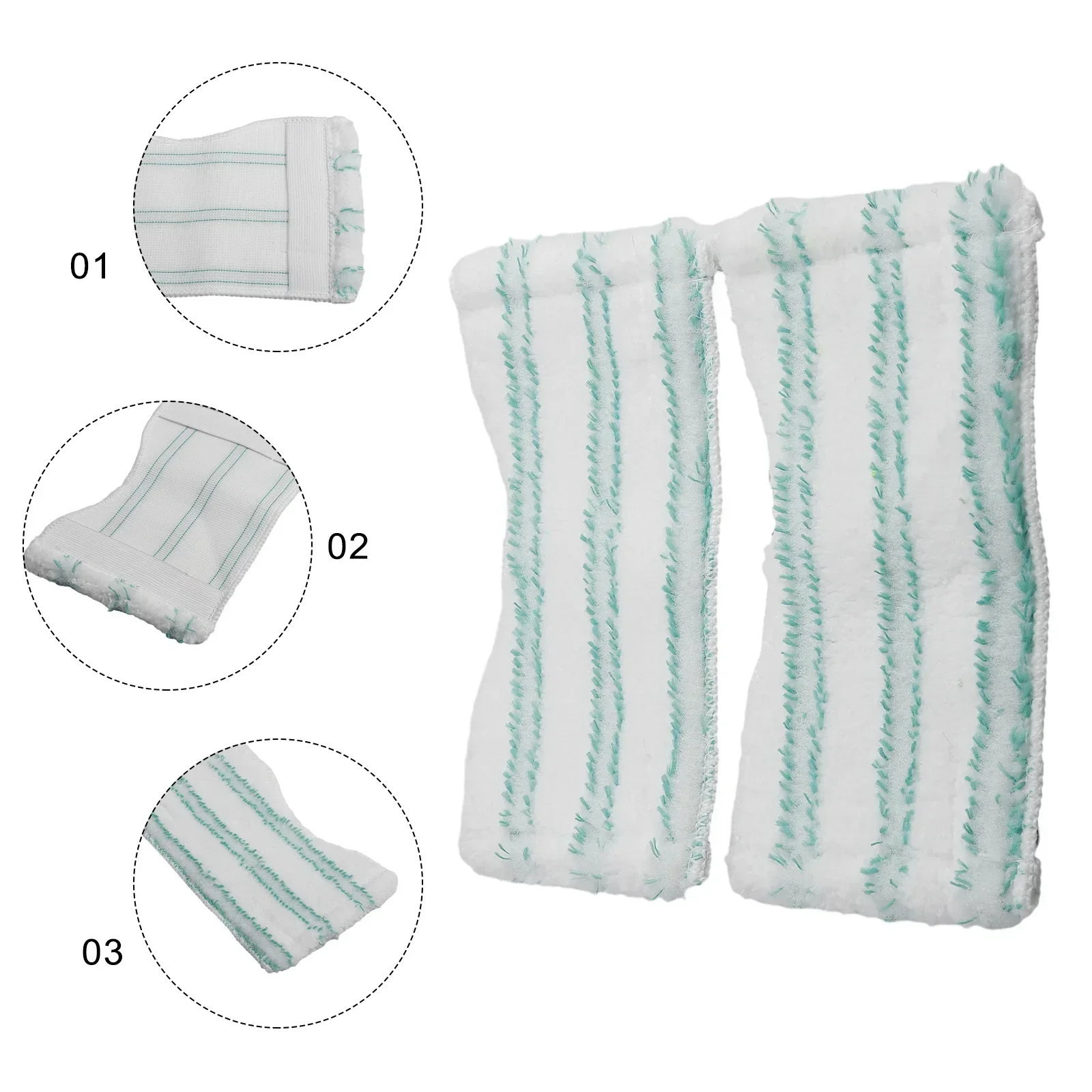 2 Pc Microfiber Rags Cover For Leifheit Tile And Bathtub Wiper Flexi Pad For Leifheit 0 Dry And Wet Usage Mop Cloths Floor Clean