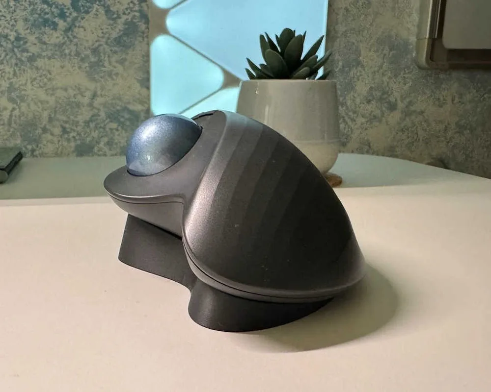 Suporte de mouse ergonômico impresso em 3D para Logitech Ergo M575