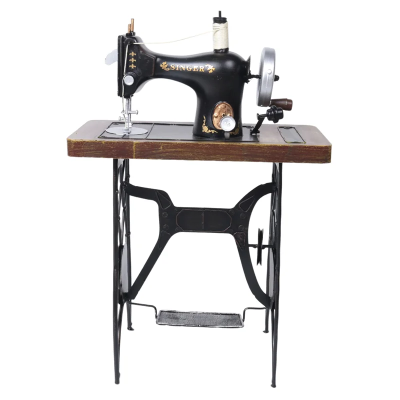 

Винтажная железная швейная машина, модель одежды, магазин, оконные украшения, украшение для старого предмета, креативные поделки-горячие