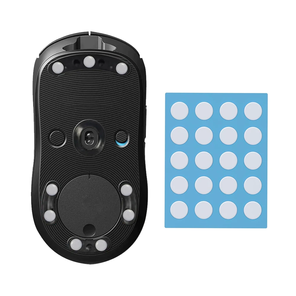 20pcs Non-slip Mouse Foot Pad,Universal Performance Enhancement Mouse Foot Stickers for Wired and Wireless Gaming Mouse