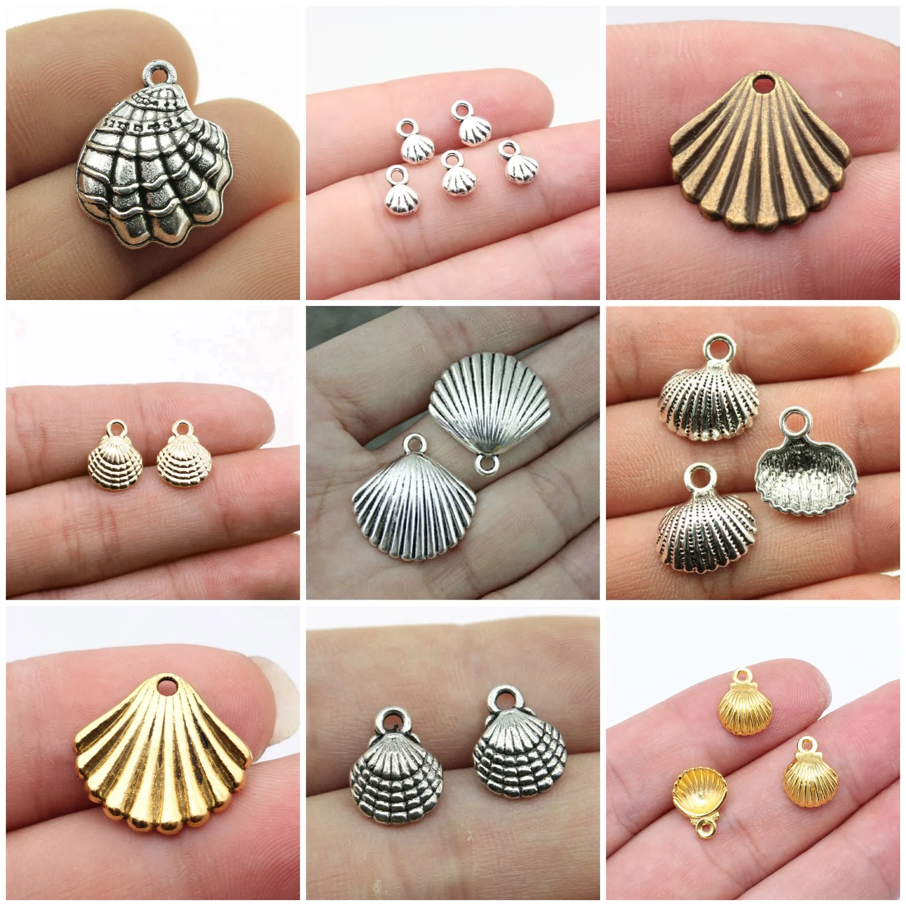 Natural Shell Charms Pendant Ocean Beach Charms Pendants For DIY Bracelet Necklace Jewelry Making Supplies
