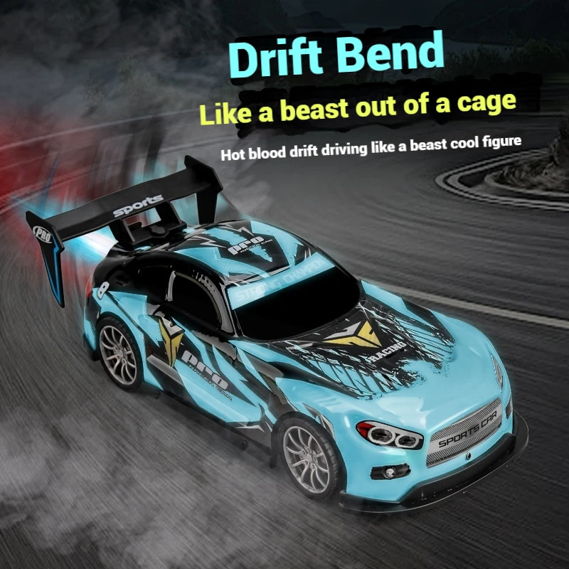 2.4g New Music Spray Remote Control Racing Drift Racing Lights Spray Cool Racing Boy Drift Racing Toy Gift