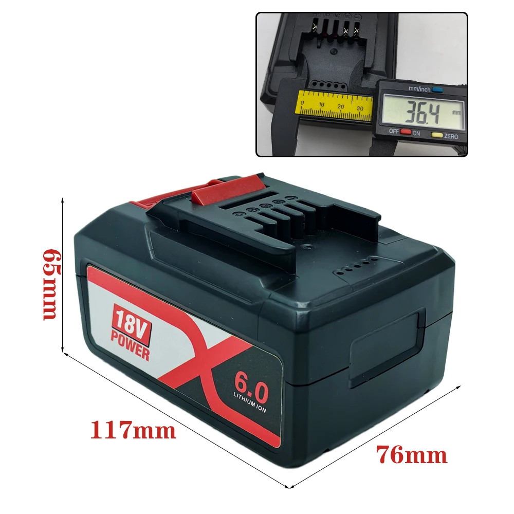 10.0Ah Replacement Battery for EINHELL EIN18C2, 18V Lithium Ion Batteries, Power X-change PX-BAT4 4511396 4511437 Battery for Po