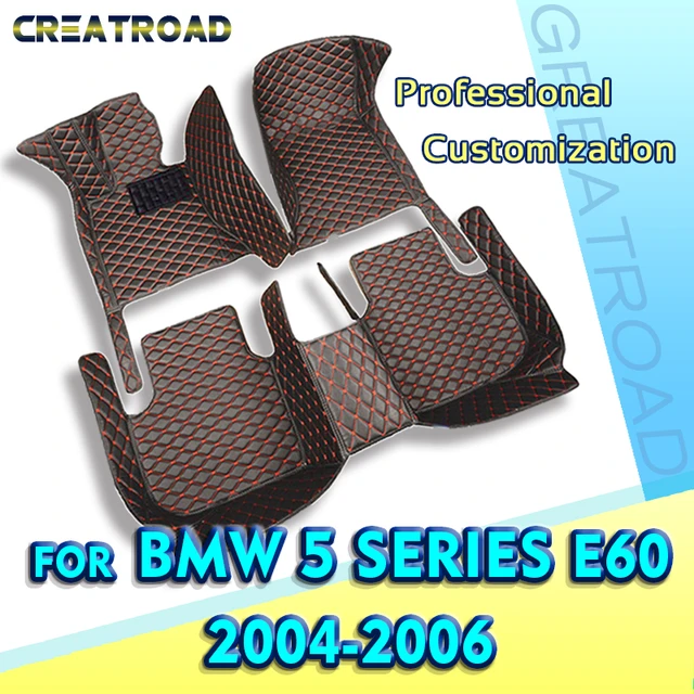 用カスタムカーフロアマット,シリーズ BMW 5 Series E60 2004 2005 2006,カスタムオートフットパッド,車内アクセサリー -  AliExpress