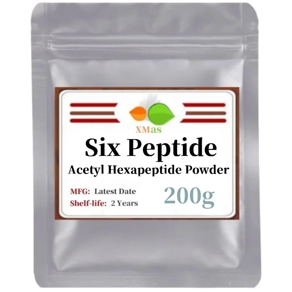 Poudre de six peptides, acétyl hexapeptide, anti-rides, anti-âge, cosmétique brut, bricolage fait à la main, faites votre propre solution