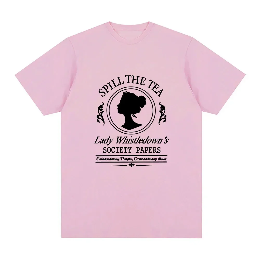 Sudaderas senhora whistledown camiseta série de tv impressão gráfica camiseta ropa de mujer unissex streetwear roupas femininas