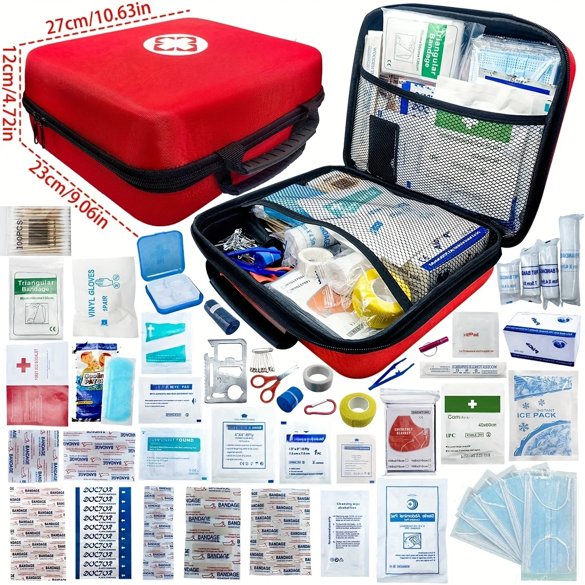 

44 Kinds Of Products, A Total Of 1030pcs, Families, Companies, School Dormitories, Self-driving Car, The Prevention Of Natural Disaster Emergencies Must Have A Large Capacity Emergency Kit! Thoughtful Gift for Family, Friends, Colleagues, Husband