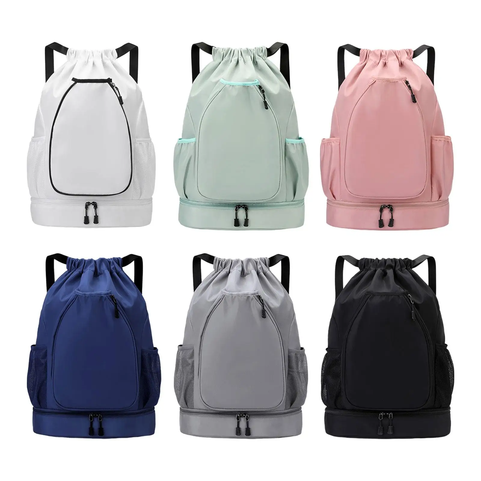

Tennis Backpack Multipurpose Gym Bag Drawstring Closure Adjustable Strap Sports Backpack Tennis Racket Bag for Badminton Racquet