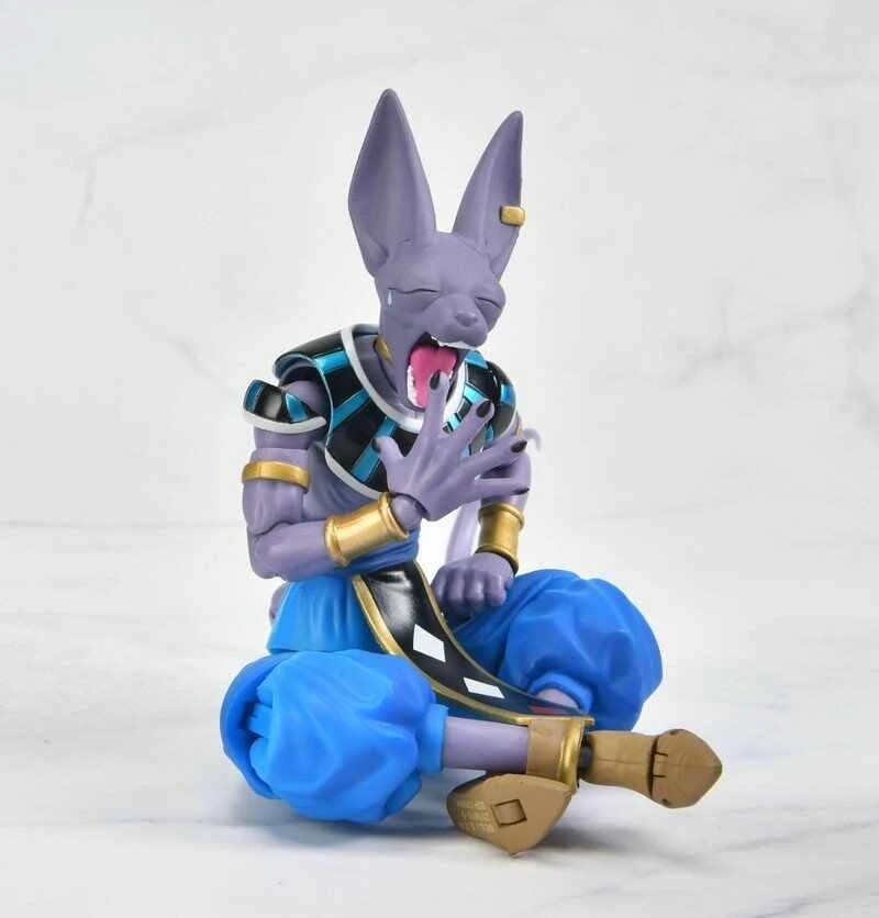 En Stock Original SHF Bandai Dragon Ball Super Beerus figura de acción Anime modelo colección juguete para regalo juguetes transformadores