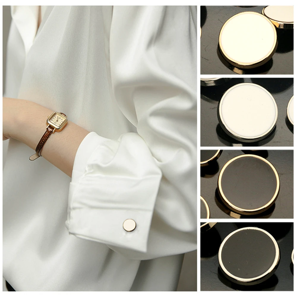 10 шт., масляные металлические пуговицы для рубашек, ветровки, минималистичная одежда, швейные аксессуары ручной работы «сделай сам», пуговицы для украшения одежды