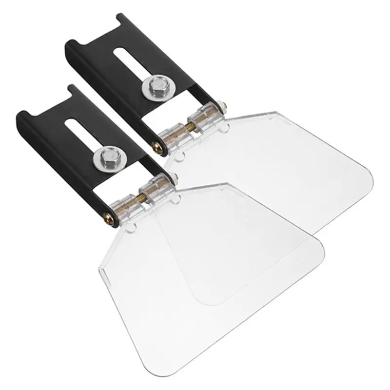 

AB11-2Pcs Bench Eye Shield Protective Cover 6 Inch Plastic Guard Dust Shroud For Bench Grinder Safety Guard Attachment