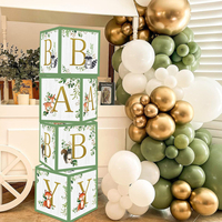 Jungle Animals Balloon Box Gift Woodland Jungle Safari Birthday Party Decor Kids Birthday Party Supplies ]Wild One Baby Shower