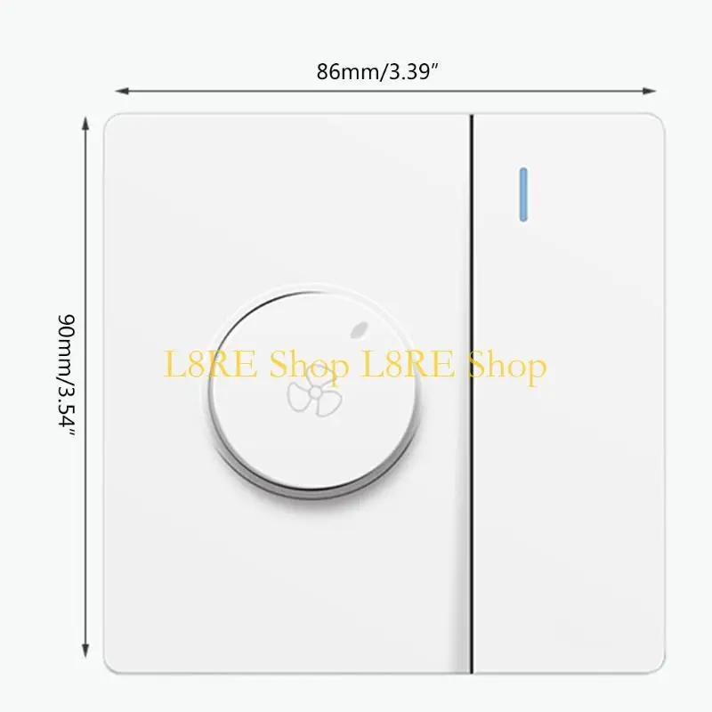 L8RE متغير التحكم في سرعة المروحة مع بدلة التبديل لمعظم مراوح سقف العلامة التجارية بديل لائعي سرعة المعجبين ، أبيض