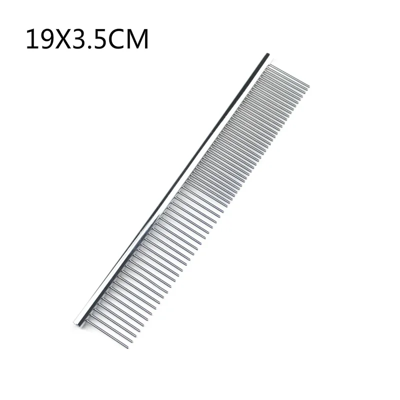 1 Piece Stainless Steel Dog Comb for Long Thick Fur, 19Cm*3.5Cm, Pet Grooming Detangling Comb Suitable for Long-Haired Dogs - view 6