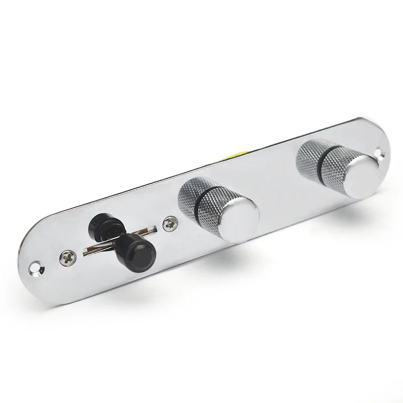 Volume Knob Coil Splitting Circuit for TL Guitar Push/Pull-250K Pots Vintage Prewired Control Plate Harness Guitar Parts Chrome