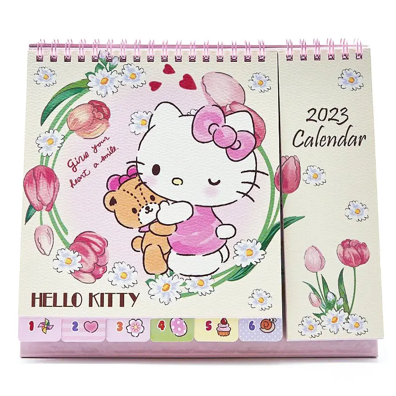 2023 Calendar Holder Desk Calendar Sanrio Limited Kuromi Mymelody Cinnamoroll Badbadtz-Keroppi Anime Cartoon Toys for Girl Gift