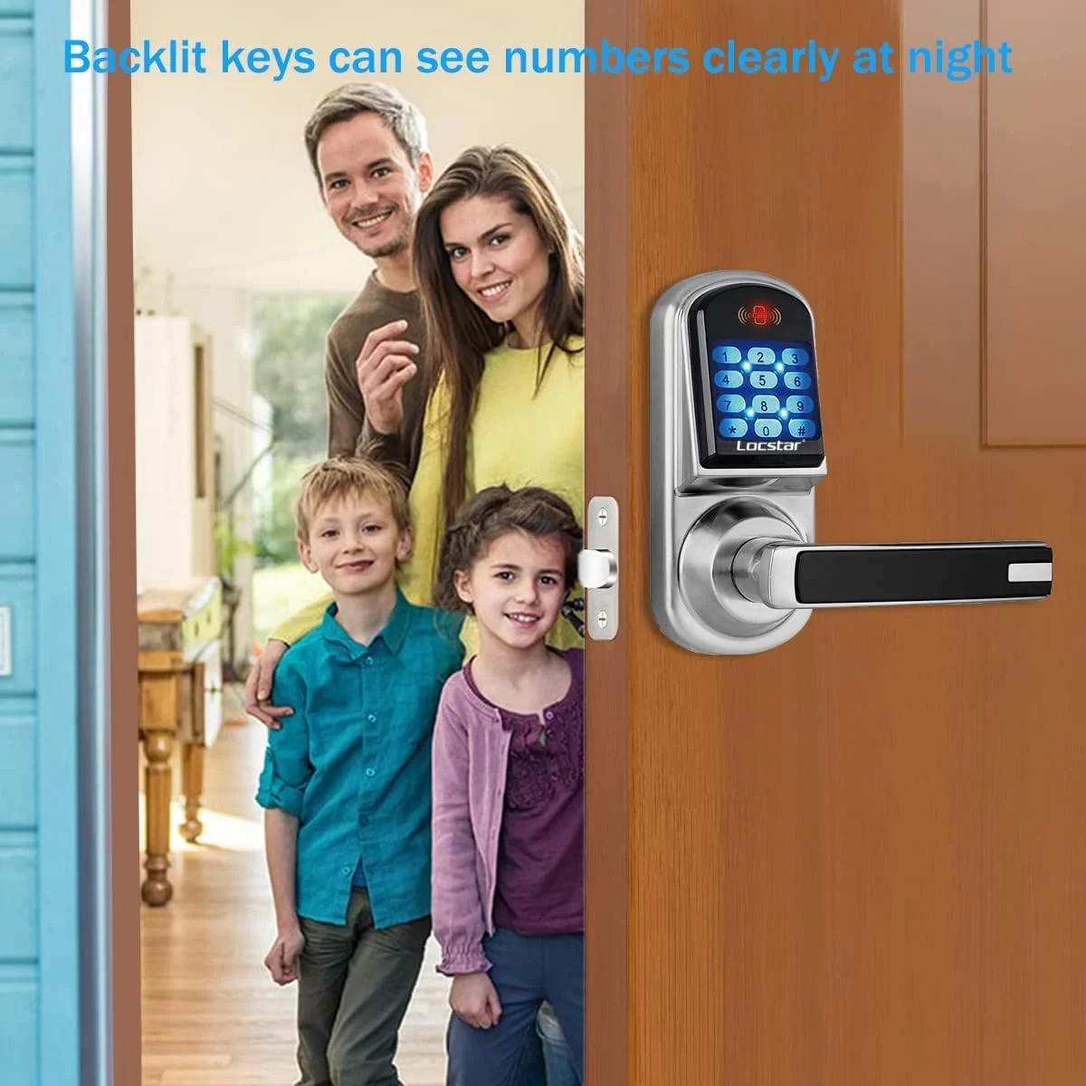 Locstar Wooden Cabinet Door Access Control Sifely Smart Keyless Entry Code Password Touch Screen Digital Keypad Lock