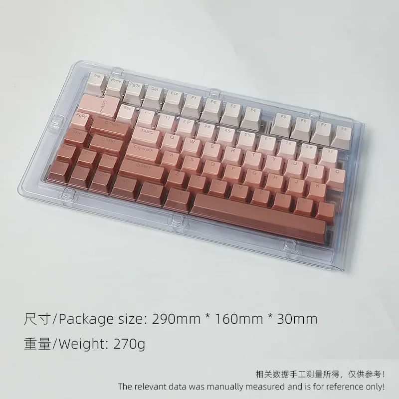 Rouge Shine Through Keycap Doubleshot OEM Profile for All MX 61% 66% 98 %100% 108% Mechanical Keyboard