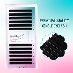 Gemerry Individual eyelashes Extension Faux Mink Natural False Eyelashes Volume Black Single Lay Lashes Makeup Suppliers