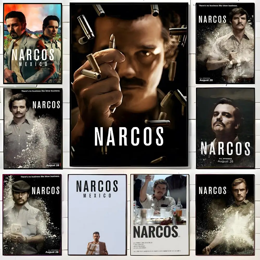 Crime Series N-Narcos Poster Wall Art Print Decorative Mural Home Decor Gift Unframed