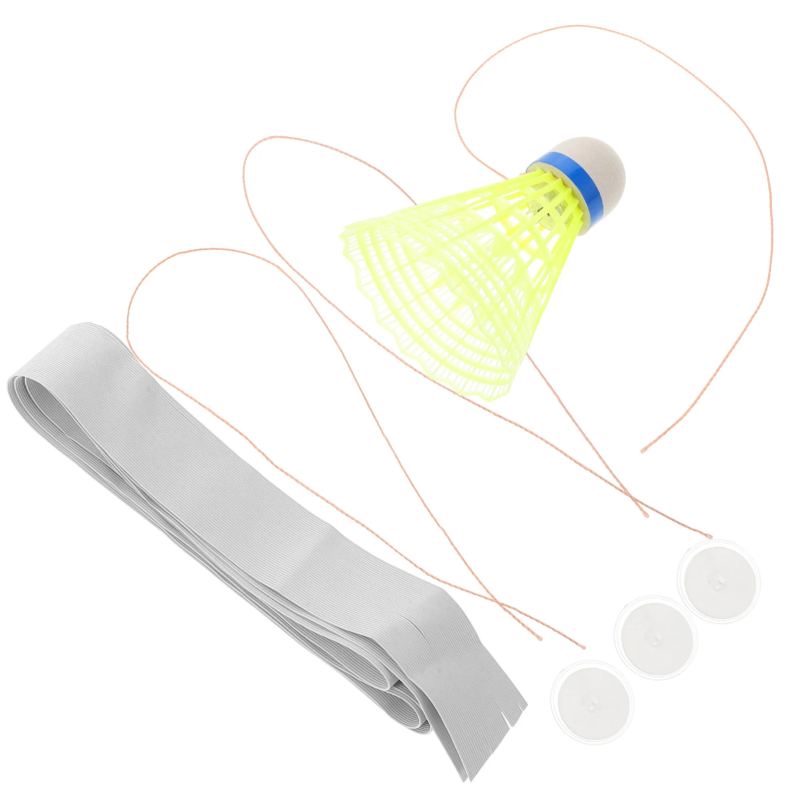 مدرب ارتداد كرة الريشة، مشغل واحد محمول، سلك مرن قابل للتعديل، تصميم معلق، تدريب كرة الريشة في الأماكن المغلقة والخارجية #6