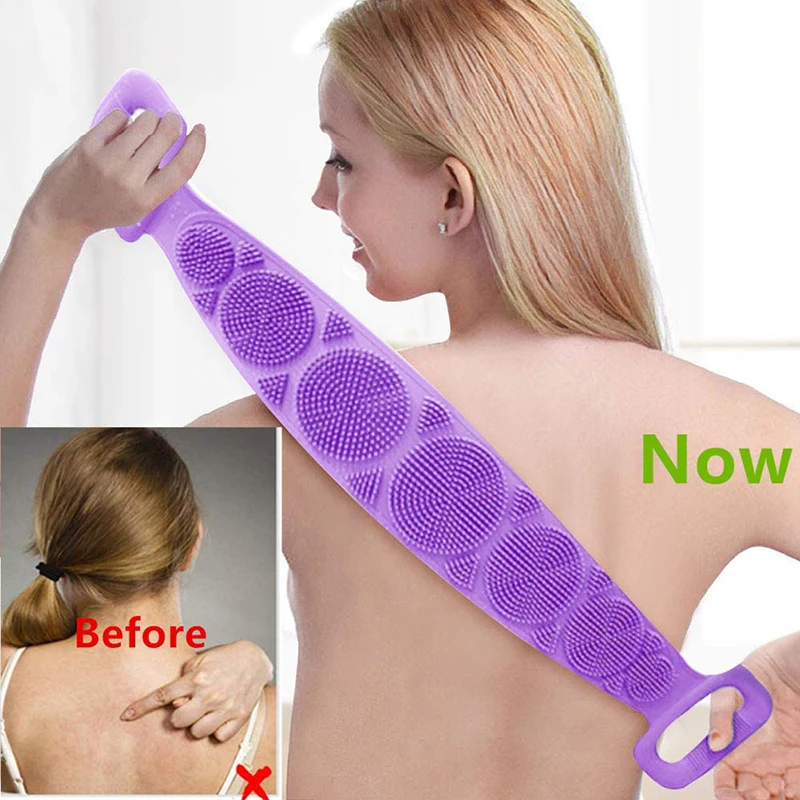 Magic Silicone Brushes Bath Towels Rubbing Back Mud Peeling Body Massage Shower