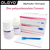Permanent Dental Cement Kit 15ml Zinc Polycarboxylate Cement Liquid + 30g Zinc Polycarboxylate Cement Powder Dentistry Material