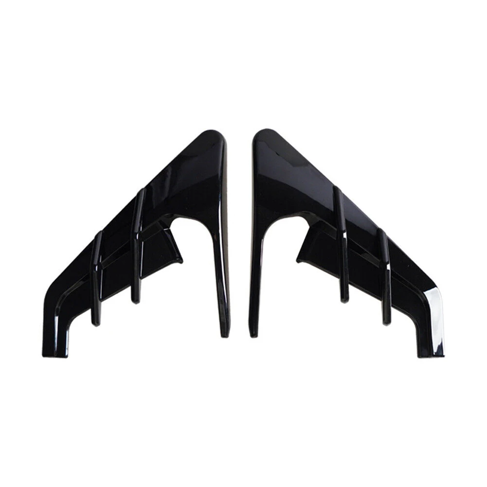 

High Quality 2pcs/set Brand New Cover Trim Carbon Fiber Look Easy Installation Glossy Black Indicator Protection