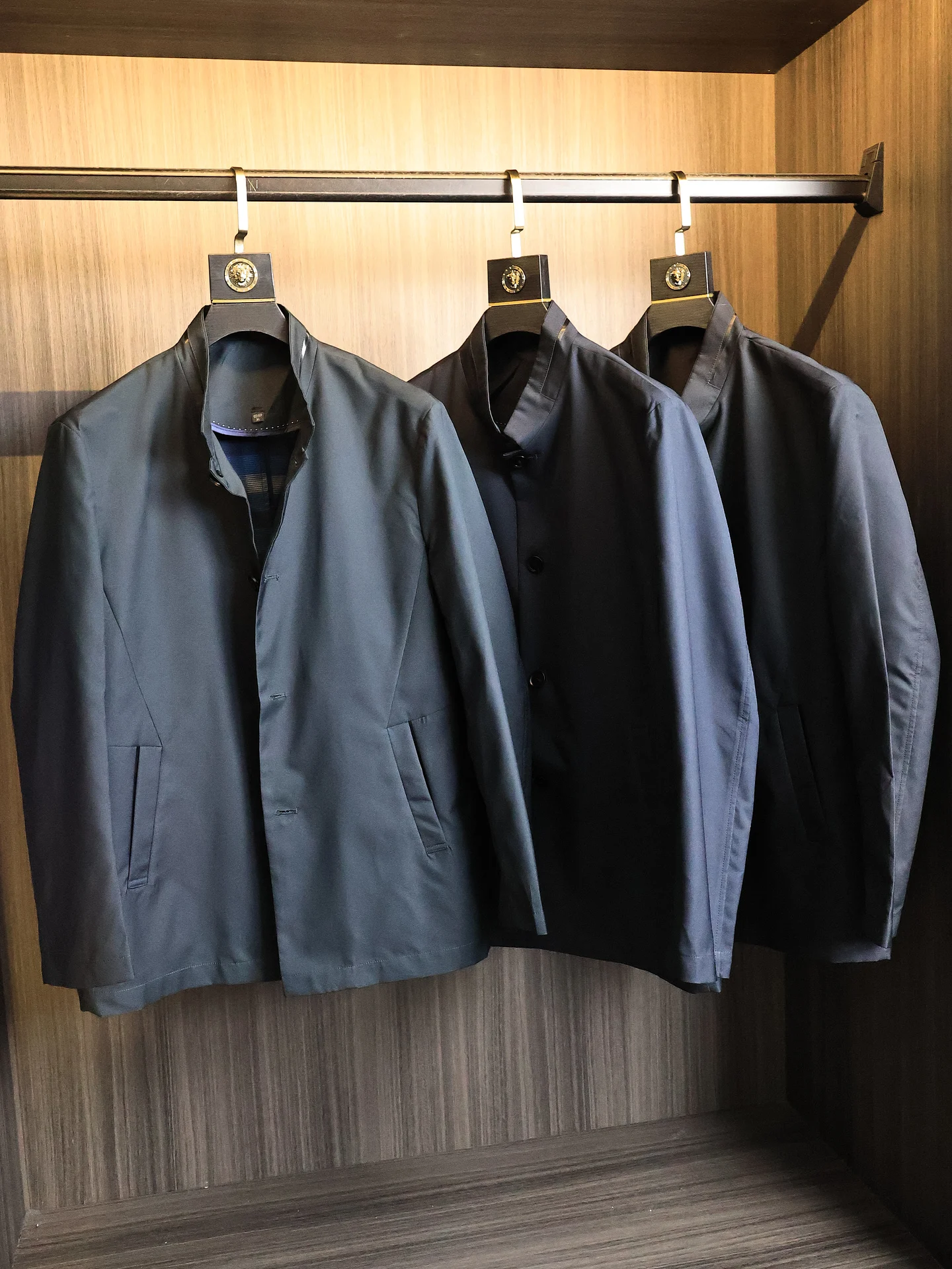 Anti-Wrinkle! Business Casual! Men's Windbreaker Jacket Loose Fit Stand Collar Spring Autumn Versatile Commute Outerwear Top