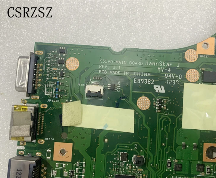 Imagem -03 - Motherboard Laptop para Asus K55vd Ddr3 K55vd Mainboard 100 Teste Rev.3.1