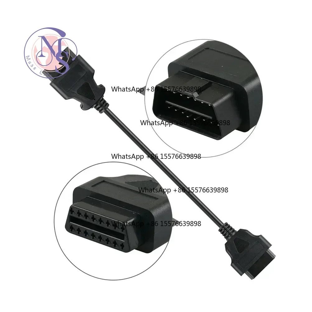 ZOCI-FOR-16Pin OBD2 Extension Cable Male To Female Diagnostic Adapter Replacement Parts