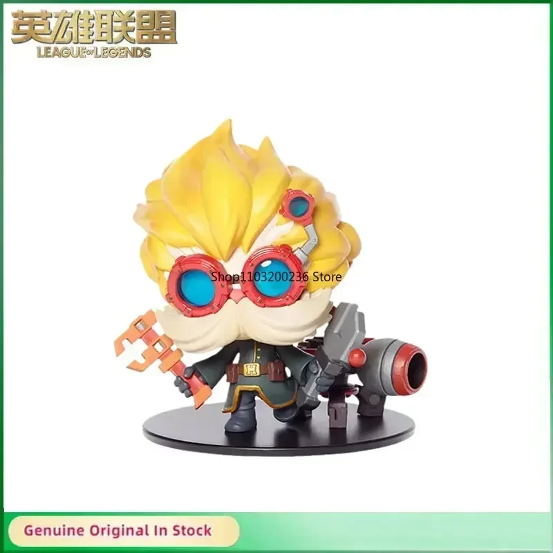 Original LOL League of Legends Heimerdinger Q Version Anime Action Figures Collectible Ornaments Model Toys Gift