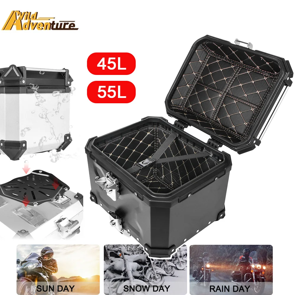 

For BMW For VOGE 55L 45L Motorcycle Rear Top Box Luggage Case For Yamaha For Suzuki For Honda For VOGE 900DSX DS525X For CFMOTO