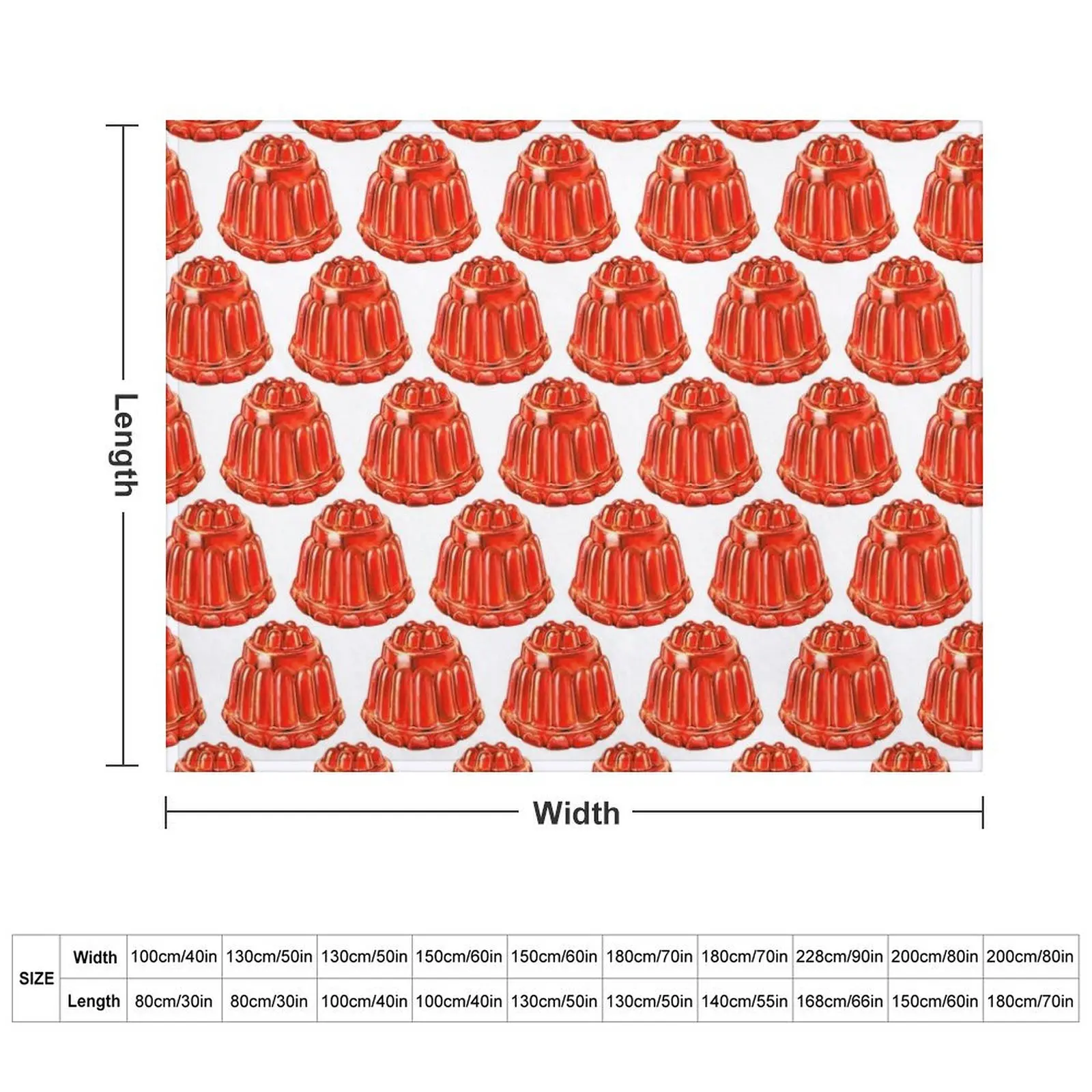 Jello Mold Pattern Throw Blanket Plaid on the sofa Furry manga Blankets For Bed Blankets