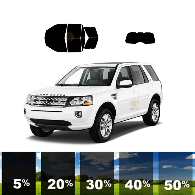 precut Removable Window Tint Film For Car 100% UVR 5%-70%VLT Heat Insulation Carbon ﻿For LAND ROVER LR2 4 DR SUV 2008-2015