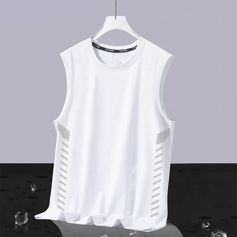 Pure white [slanted butterfly mesh vest]