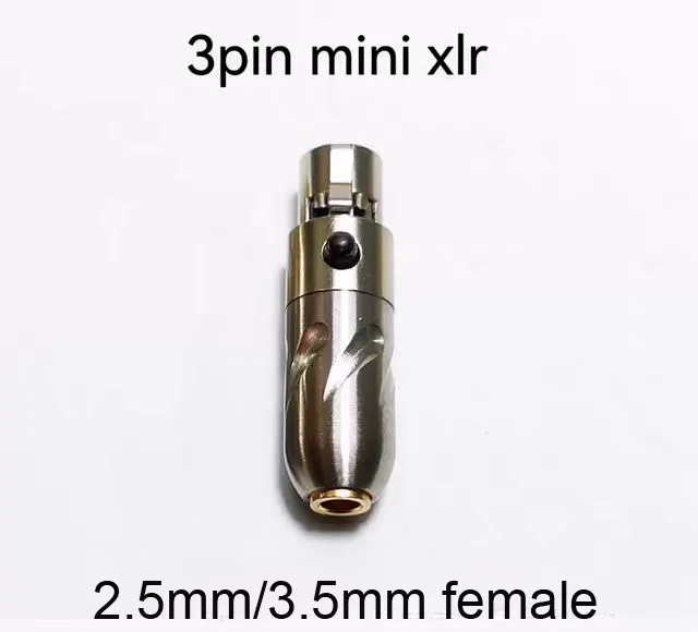 2.5MM/3.5MM/MMCX/0.78 Flat Female To 3PIN Mini XLR Plug Adapter Adaptor Connector For DT700 ProX DT900 ProX DT1990 DT1770 PRO